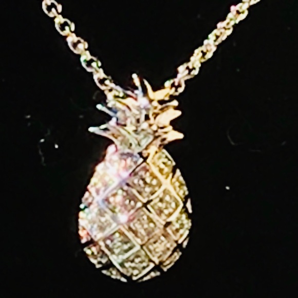 ❌❌❌SOLD❌❌❌AWESOME PINEAPPLE DIAMOND NECKLACE - Picture 4 of 8